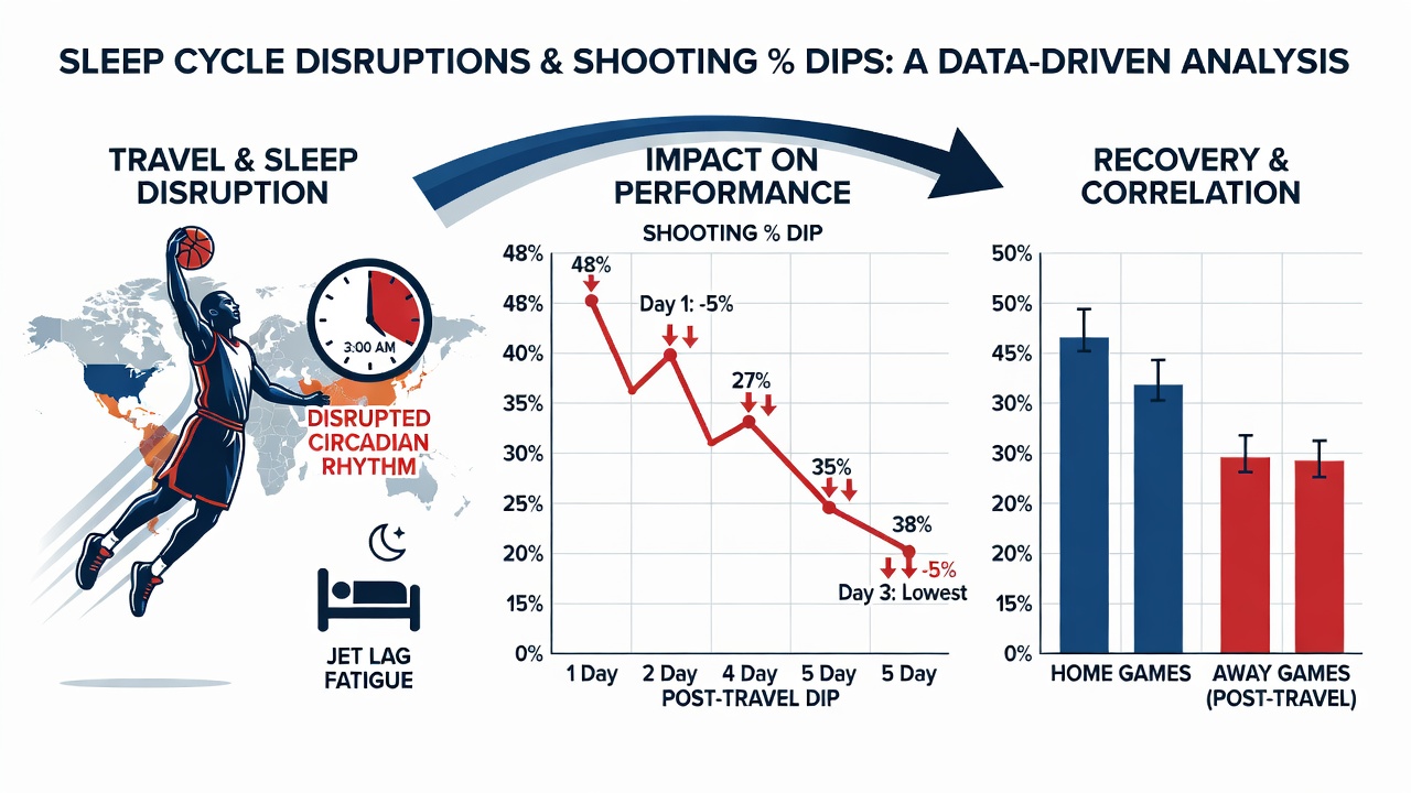 Grafik zu Schussquoten-Dips nach Jetlag in NBA-Back-to-Backs