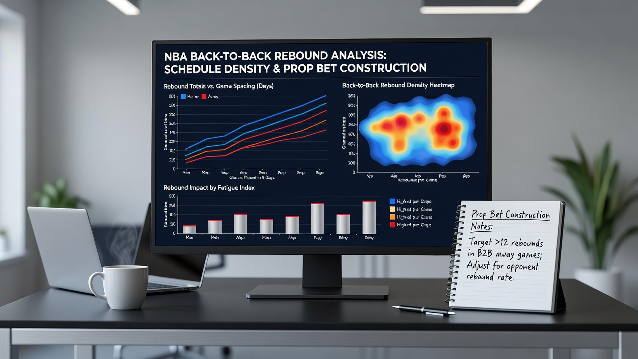 Detaillierte Grafik zu Rebound-Trends bei NBA-Doppelspielen