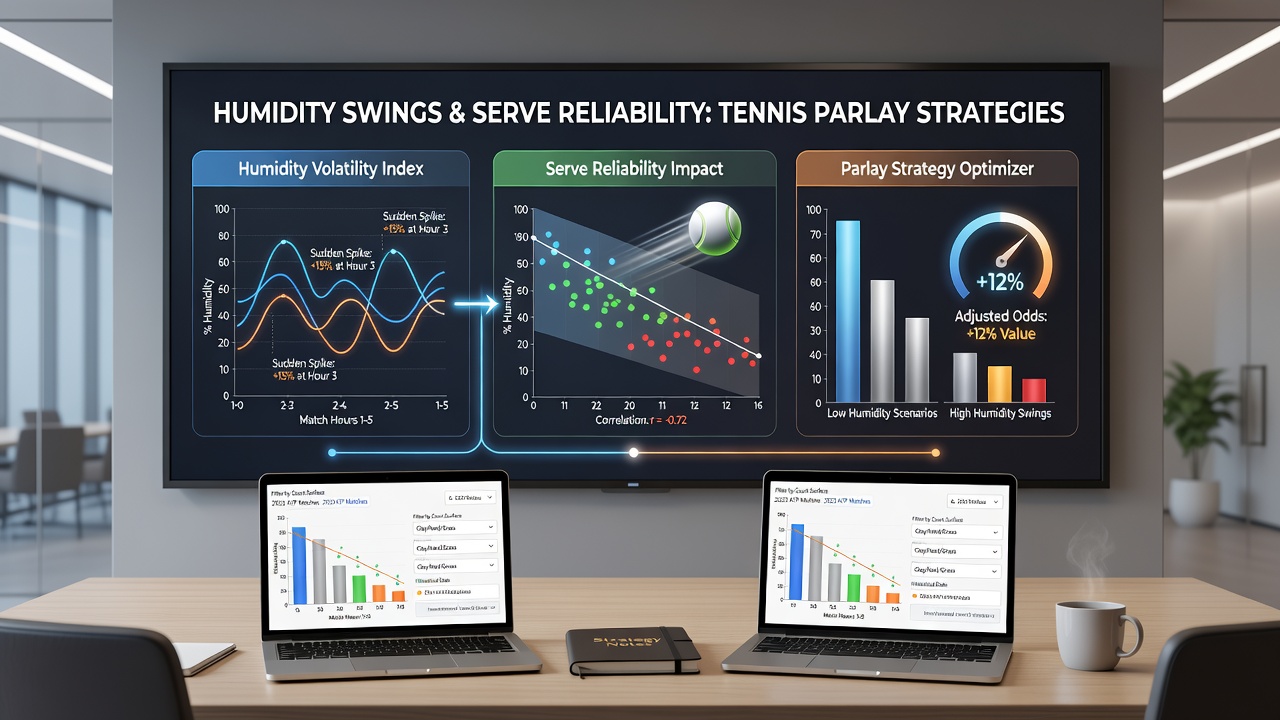 Analyse von Tennis-Statistiken mit Fokus auf Aufschlagzuverlässigkeit bei wechselnder Luftfeuchtigkeit