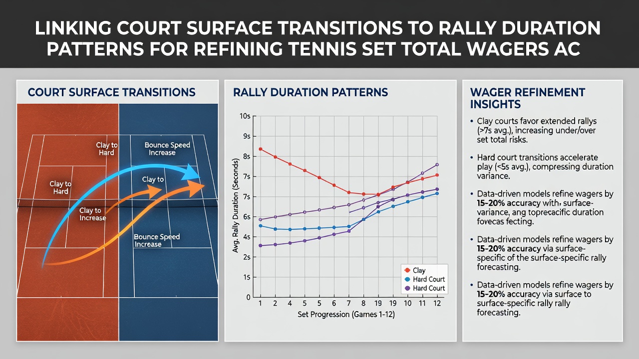 Analyse von Rallyelängen auf verschiedenen Tennisplätzen mit Wettstatistiken