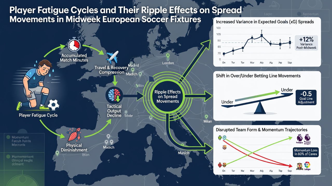 Datenvisualisierung zu Spread-Bewegungen und Ermüdungseffekten in europäischen Fußballspielen