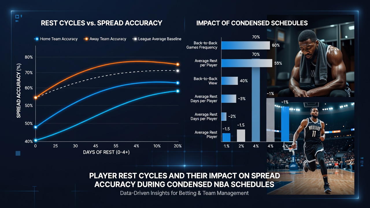 Statistiker analysieren NBA-Spielerdaten auf einem Bildschirm mit Fokus auf Erholungsmetriken