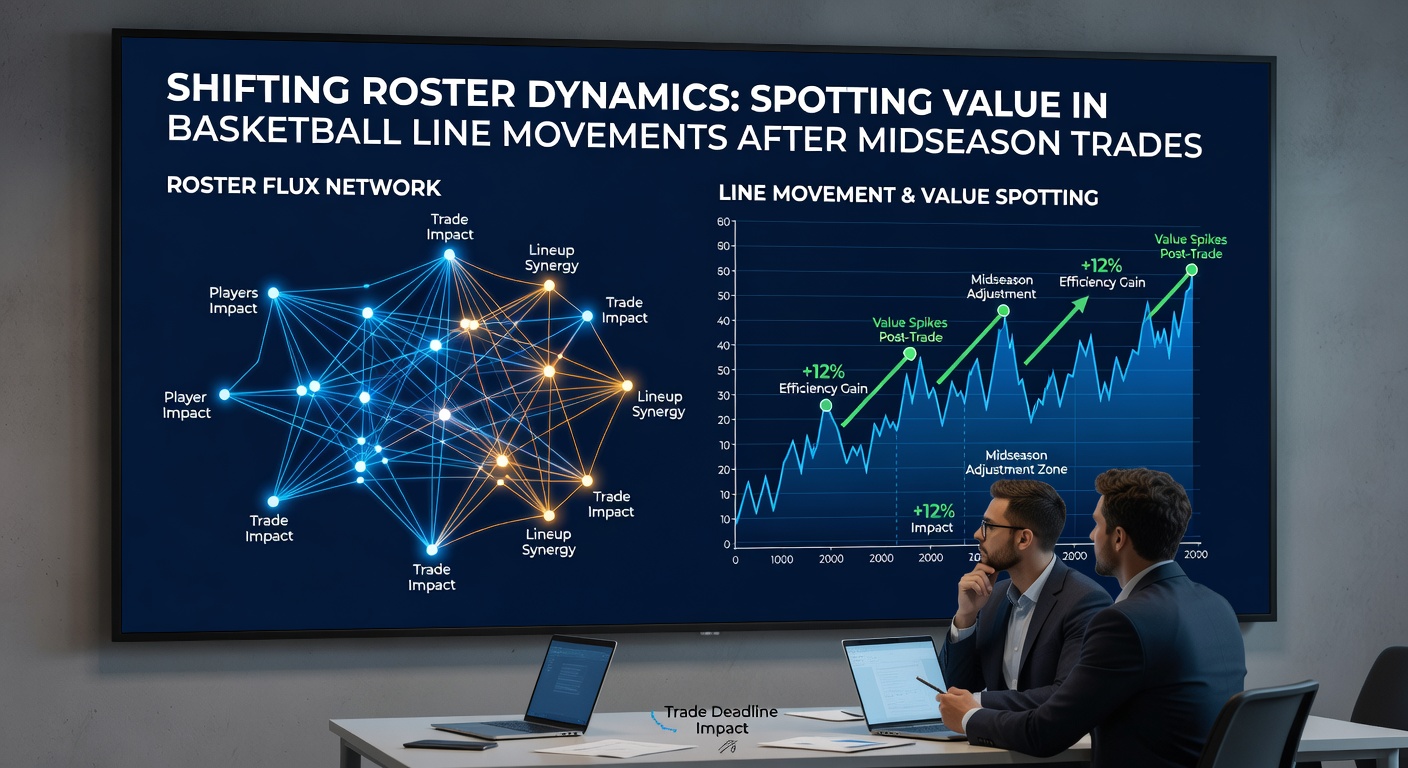 Analyse von Basketball-Statistiken und Wettlinien nach Midseason-Trades