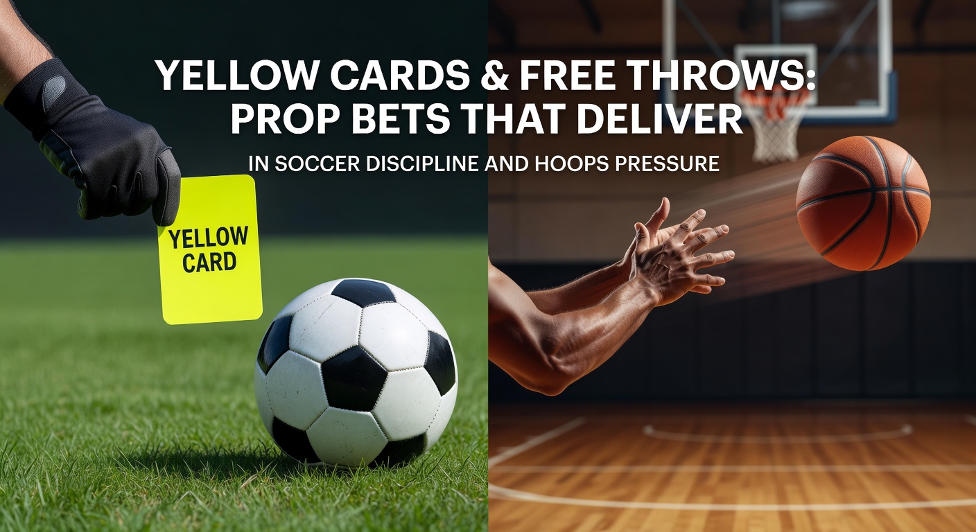 Fußballspieler mit Schiedsrichter während einer angespannten Szene, die auf Gelbe Karte hindeutet